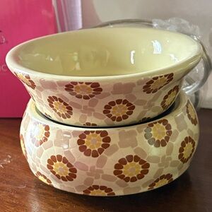 Pink Zebra Floral Mosaic Simmer Pot New in Box